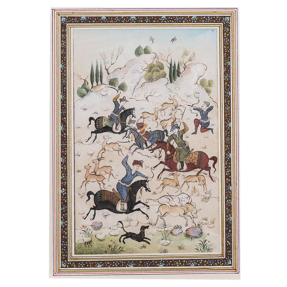 تابلو شکارگاه، آثار تجسمی بردبار